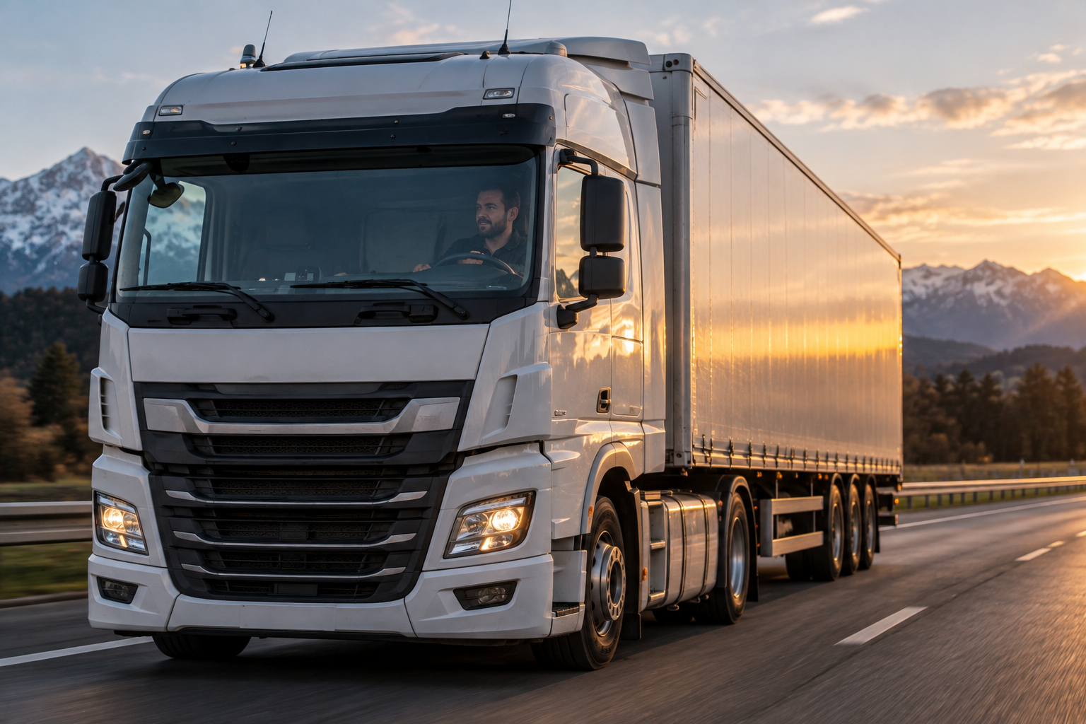 Internationaler LKW-Transport