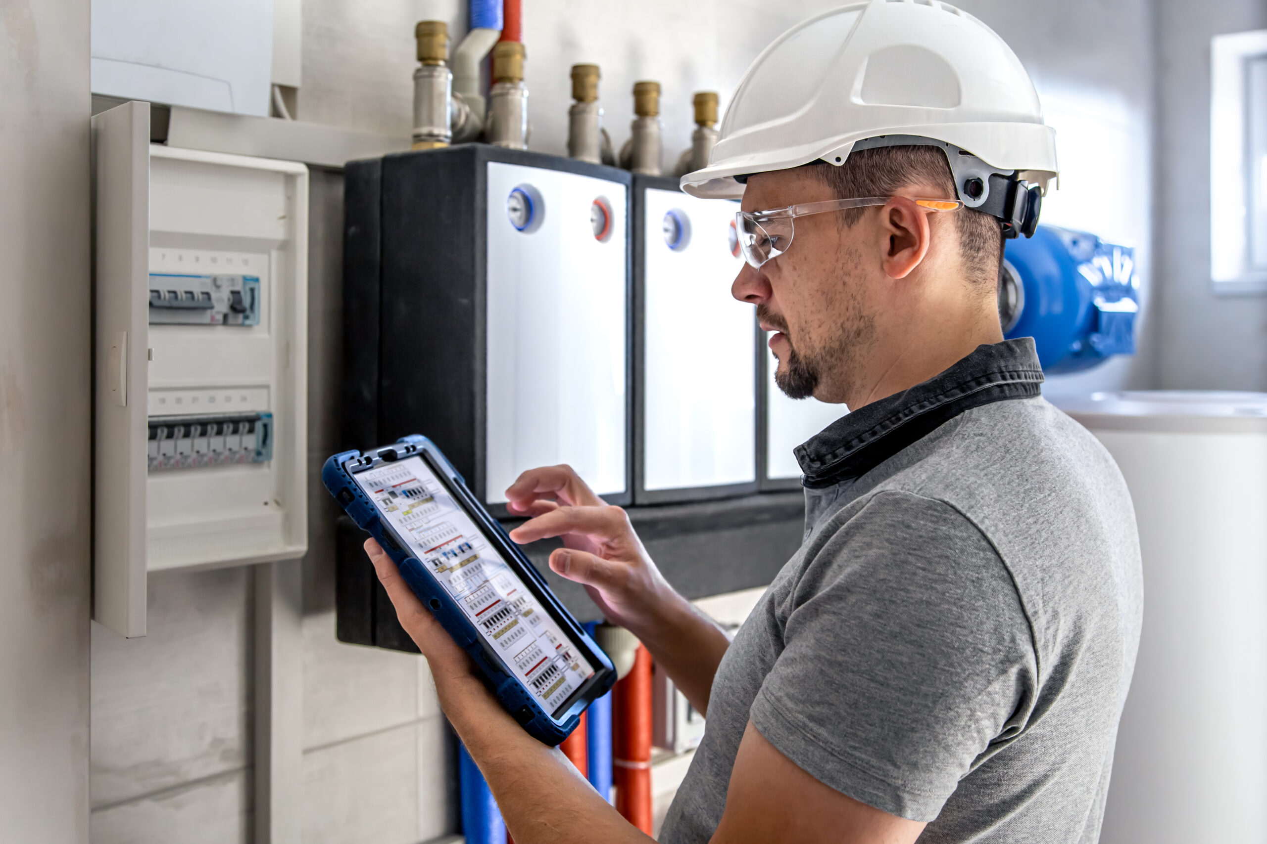 Technische Anlage in der Gebäudetechnik